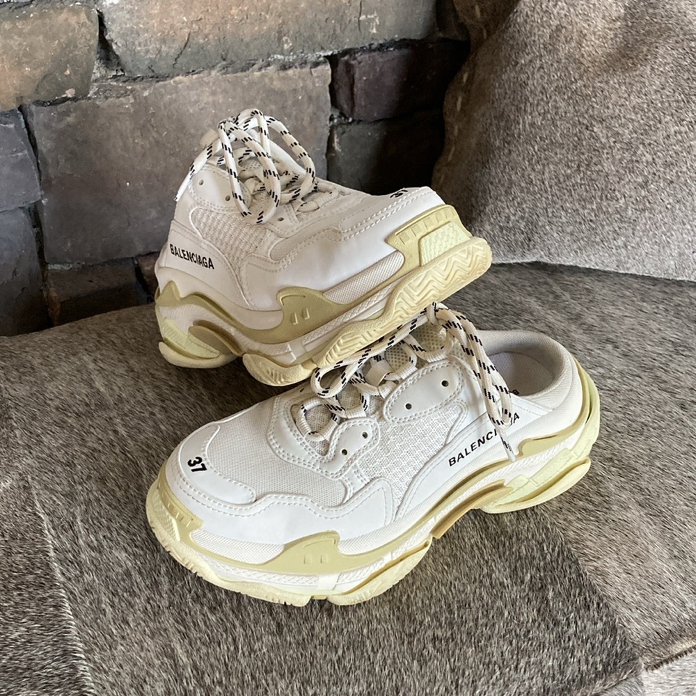 BALENCIAGA Triple S Mesh White Mule Sneakers - Picture 6 of 15